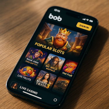 Bob Casino - Mobiele Interface - Responsive op iPhone en Android